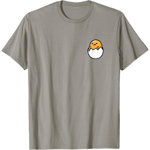 image:imageGudetama Front and Back Logo Tee Shirt TShirtSlate Grey
