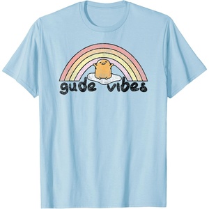 image:imageGudetama Gude Vibes Good Vibes Rainbow TShirt SmallBaby Blue