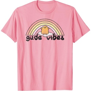 image:imageGudetama Gude Vibes Good Vibes Rainbow TShirt SmallPink