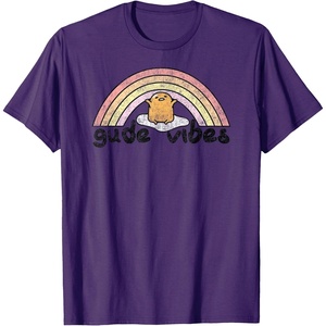image:imageGudetama Gude Vibes Good Vibes Rainbow TShirt SmallPurple