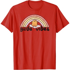 image:imageGudetama Gude Vibes Good Vibes Rainbow TShirt SmallRed