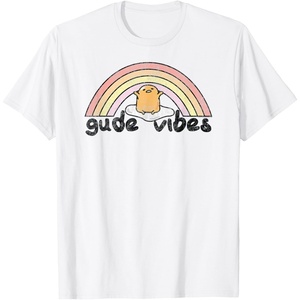 image:imageGudetama Gude Vibes Good Vibes Rainbow TShirt SmallWhite