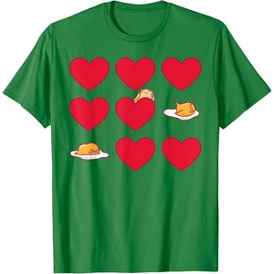 image:imageGudetama Hearts amp Eggs Valentines TShirtKelly Green