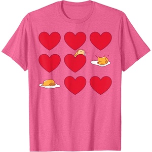 image:imageGudetama Hearts amp Eggs Valentines TShirtPink Heather