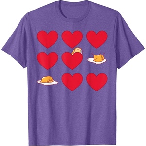 image:imageGudetama Hearts amp Eggs Valentines TShirtPurple Heather