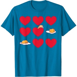 image:imageGudetama Hearts amp Eggs Valentines TShirtSapphire Blue