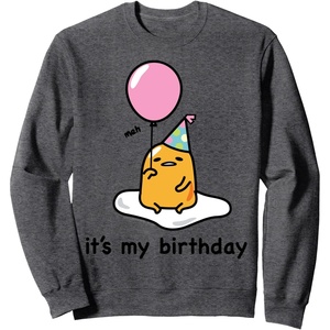 image:imageGudetama Its My Birthday Sweatshirt SweatshirtDark Heather Grey
