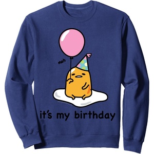 image:imageGudetama Its My Birthday Sweatshirt SweatshirtNavy Blue