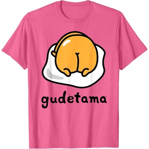 image:imageGudetama The Lazy Egg Backside Logo Tee Shirt TShirtPink Heather