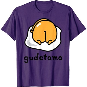 image:imageGudetama The Lazy Egg Backside Logo Tee Shirt TShirtPurple