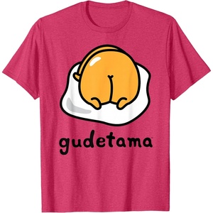 image:imageGudetama The Lazy Egg Backside Logo Tee Shirt TShirtRed Heather