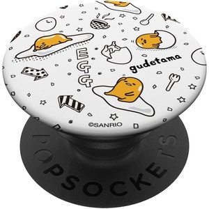 image:imageGudetama The Lazy Egg Black White Sketchy Diner PopSockets MagSafe PopGrip for iPhoneStandard