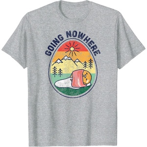 image:imageGudetama The Lazy Egg Camping Going Nowhere TShirtHeather Grey