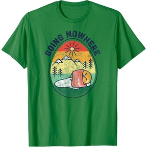 image:imageGudetama The Lazy Egg Camping Going Nowhere TShirtKelly Green