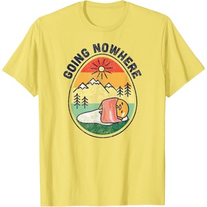 image:imageGudetama The Lazy Egg Camping Going Nowhere TShirtLemon Yellow