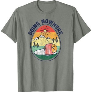 image:imageGudetama The Lazy Egg Camping Going Nowhere TShirtOlive Heather