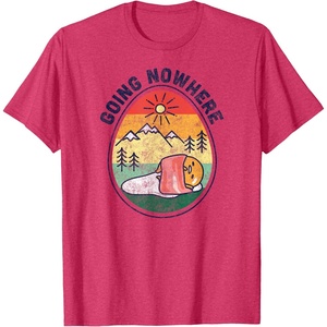 image:imageGudetama The Lazy Egg Camping Going Nowhere TShirtRed Heather