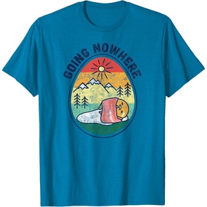 image:imageGudetama The Lazy Egg Camping Going Nowhere TShirtSapphire Blue