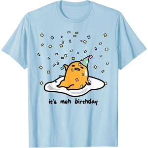 image:imageGudetama The Lazy Egg Its Meh My Birthday Confetti Party TShirt SmallBaby Blue