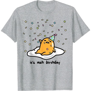 image:imageGudetama The Lazy Egg Its Meh My Birthday Confetti Party TShirt SmallHeather Grey