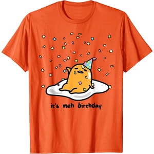 image:imageGudetama The Lazy Egg Its Meh My Birthday Confetti Party TShirt SmallOrange