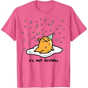 image:imageGudetama The Lazy Egg Its Meh My Birthday Confetti Party TShirt SmallPink Heather
