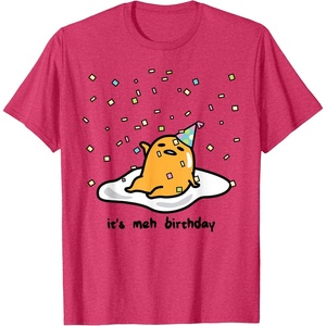 image:imageGudetama The Lazy Egg Its Meh My Birthday Confetti Party TShirt SmallRed Heather