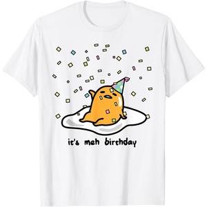 image:imageGudetama The Lazy Egg Its Meh My Birthday Confetti Party TShirt SmallWhite