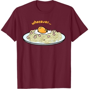 image:imageGudetama Whatever Pasta Tee Shirt TShirtBurgundy
