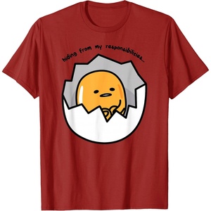 image:imageGudetama the Lazy Egg Hiding from Responsibilities TShirtCranberry Red