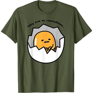 image:imageGudetama the Lazy Egg Hiding from Responsibilities TShirtOlive Green