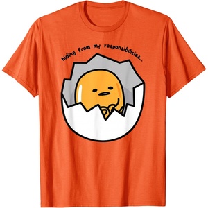 image:imageGudetama the Lazy Egg Hiding from Responsibilities TShirtOrange