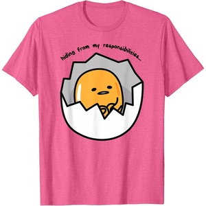 image:imageGudetama the Lazy Egg Hiding from Responsibilities TShirtPink Heather