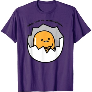 image:imageGudetama the Lazy Egg Hiding from Responsibilities TShirtPurple