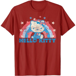 image:imageHello Kitty America USA Rainbow TShirtCranberry Red