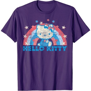 image:imageHello Kitty America USA Rainbow TShirtPurple