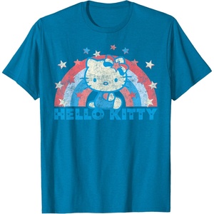 image:imageHello Kitty America USA Rainbow TShirtSapphire Blue
