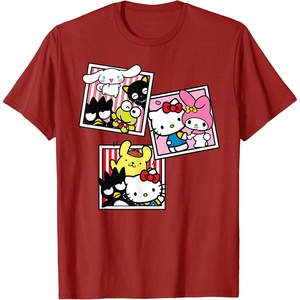 image:imageHello Kitty And Friends Photo Booth Fun Short Sleeve TShirtCranberry Red