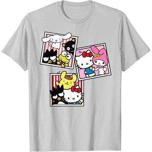 image:imageHello Kitty And Friends Photo Booth Fun Short Sleeve TShirtSilver Grey