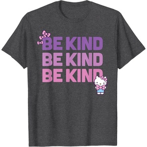 image:imageHello Kitty Be Kind TShirtDark Heather Grey