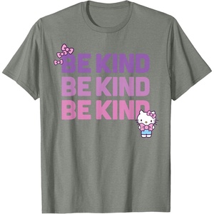 image:imageHello Kitty Be Kind TShirtOlive Heather