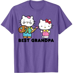 image:imageHello Kitty Best Grandpa TShirtPurple Heather