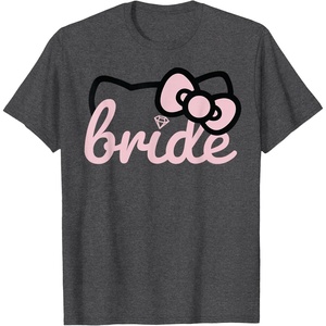 image:imageHello Kitty Bride Bridal Wedding TShirtDark Heather Grey
