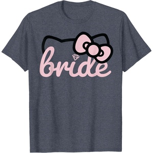 image:imageHello Kitty Bride Bridal Wedding TShirtHeather Blue