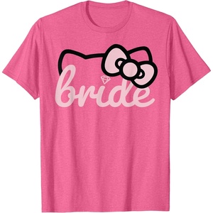 image:imageHello Kitty Bride Bridal Wedding TShirtPink Heather