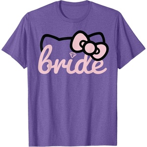 image:imageHello Kitty Bride Bridal Wedding TShirtPurple Heather