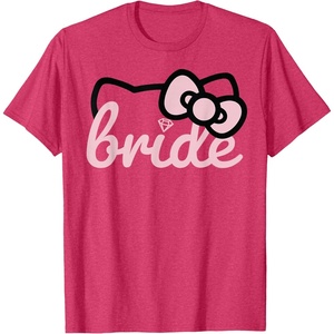 image:imageHello Kitty Bride Bridal Wedding TShirtRed Heather
