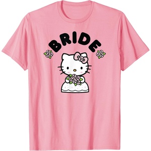 image:imageHello Kitty Bride in Wedding Dress Bridal Wedding TShirtPink