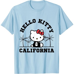 image:imageHello Kitty California Palm Tree Tee Shirt TShirtBaby Blue