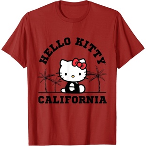 image:imageHello Kitty California Palm Tree Tee Shirt TShirtCranberry Red